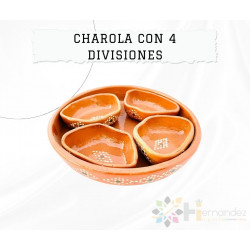 Charola Con 4 Divisiones