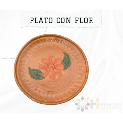 Plato con Flor