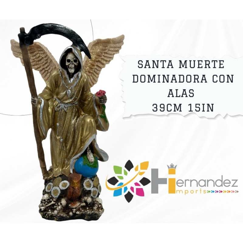 Santa Muerte Dominadora Con Alas